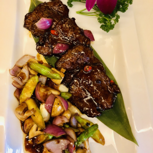 Filet de bœuf sauté teriyaki